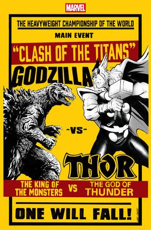 Godzilla vs. Thor #1 - Lee Garbett - VERSUS VARIANT