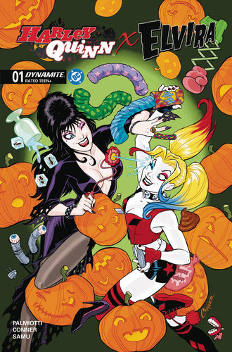 Harley Quinn X Elvira #1 Cover A - Amanda Conner