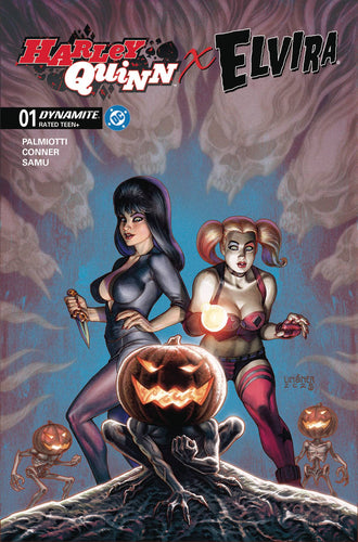Harley Quinn X Elvira #1 Cover C - Joseph Michael Linsner