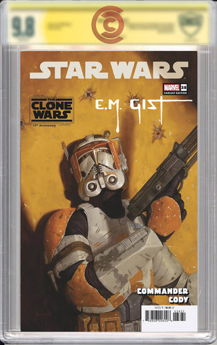 Star Wars #38 Gist Variant - signed by E.M. Gist + CBCS yellow label grading