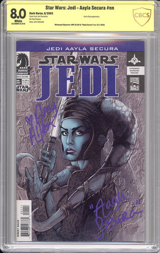 Star Wars: Jedi - Aayla Secura - Signed by Amy Allen (Aayla Secura) - CBCS 8.0