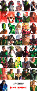 Alex Ross Timeless Villain Variants - COMPLETE SET OF 37 COVERS - LOW FIXED SHIPPING!