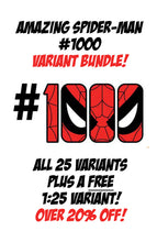 Load image into Gallery viewer, *25 VARIANT AMAZING SPIDER-MAN #1000 BUNDLE + A FREE 1:25 VARIANT at OVER 20% OFF!