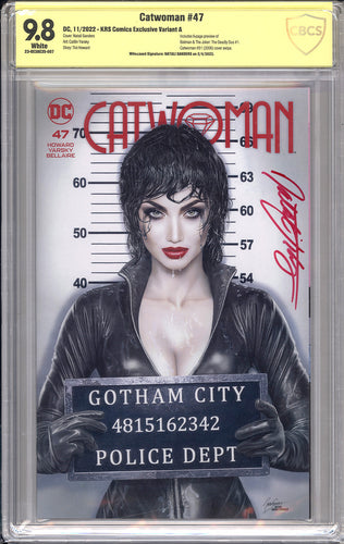 Catwoman #47 - Adam Hughes Homage - Signed by Natali Sanders - CBCS 9.8