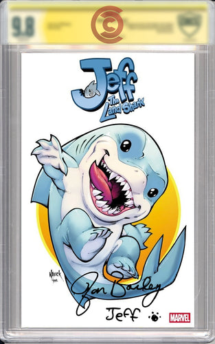 Jeff the Land Shark #1 (Todd Nauck Iconic Variant) Signed by Jon Bailey - Voice of Jeff the Land Shark (graded & ungraded options!)