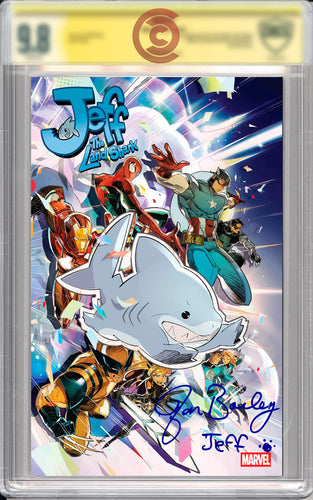 Jeff the Land Shark #1 (Tokitokoro Variant) Signed by Jon Bailey - Voice of Jeff the Land Shark (graded & ungraded options!)