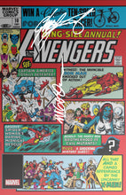 Load image into Gallery viewer, AVENGERS ANNUAL #10 FACSIMILE FOIL VARIANT - DOUBLE signed by Chris Claremont &amp; Michael Golden