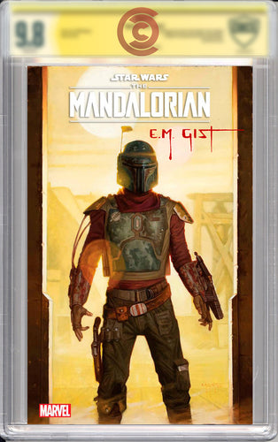 Mandalorian (Season 2) #1 Gist Variant - signed by E.M. Gist + CBCS yellow label grading