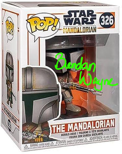 Funko Pop! The Mandalorian - signed by Din Jarin (The Mandalorian) Actor Brendan Wayne + GenuineCOA authentication