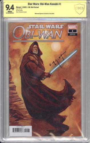 Star Wars: Obi-Wan Kenobi #1 - Signed by Erik M. Gist - CBCS 9.4