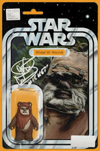 Load image into Gallery viewer, Star Wars #24 (Wicket Action Figure Variant) Signed by Warwick Davis (w/GCOA authentication)