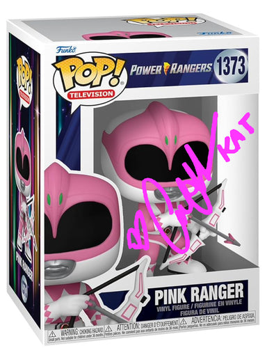 Pink Ranger Funko Pop! - signed by Catherine Sutherland 