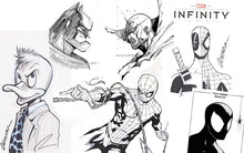 Load image into Gallery viewer, Victor Olazaba B&amp;W Inked HEADSHOT Pre-Order Sketch Package (w/CBCS Grading)