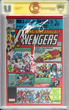 Load image into Gallery viewer, AVENGERS ANNUAL #10 FACSIMILE FOIL VARIANT - DOUBLE signed by Chris Claremont &amp; Michael Golden