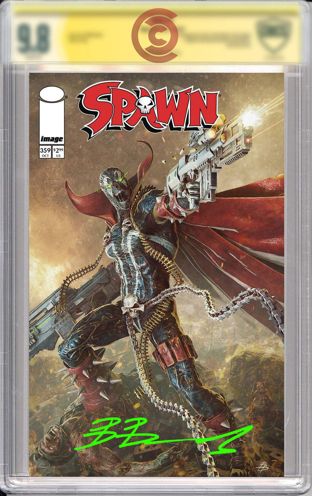 Spawn #359 signed by Bjorn Barends w/CBCS grading