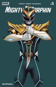 MIGHTY MORPHIN #5 (GREEN RANGER) - BON BERNARDO Negative Space Limited Variant Cover LTD 1000