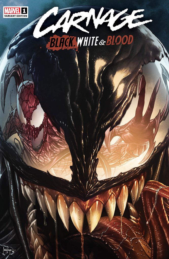 CARNAGE BLACK WHITE AND BLOOD #1 (OF 4) LIMITED VARIANT BY MICO SUAYAN