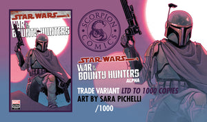 Star Wars: War of the Bounty Hunters ALPHA #1 - Limited Variant by Sara Pichelli (w/numbered COA)