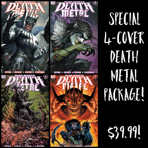 DARK NIGHTS DEATH METAL #4-7 - SPECIAL 4-COVER PACKAGE by VARIOUS ARTISTS!