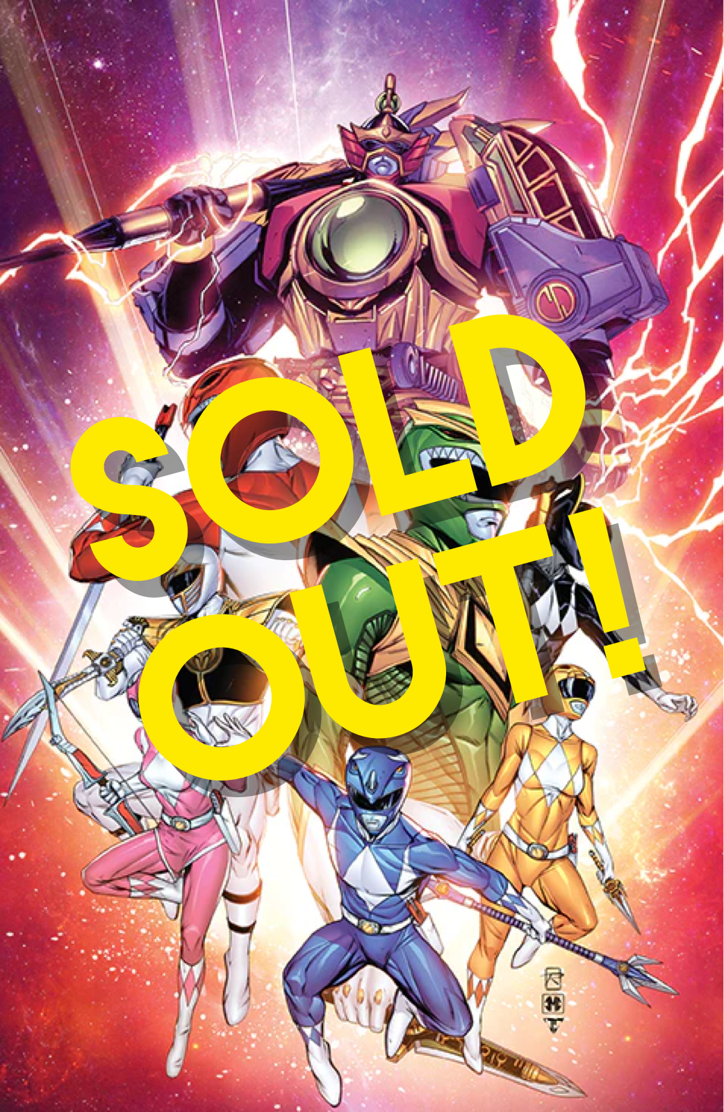 MIGHTY MORPHIN #5 - COLLECTORS CHOICE COMICS STORE EXCLUSIVE Virgin Variant cover by Raymond Gay, Jeremy Clark & Juan Fernandez