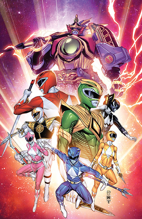 MIGHTY MORPHIN #5 - COLLECTORS CHOICE COMICS STORE EXCLUSIVE Virgin Variant cover by Raymond Gay, Jeremy Clark & Juan Fernandez